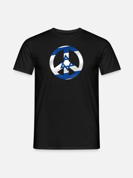 Israel Peace - Männer T-Shirt - Schwarz