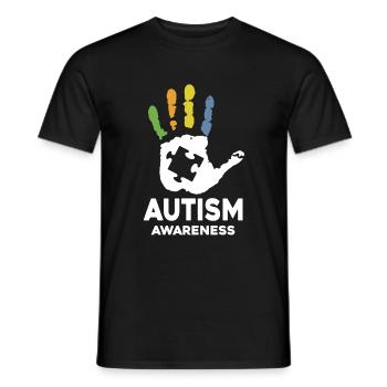 Autism Awareness Autisme T-shirts - T-shirt homme - noir - Devant - AI Model Male 178 light (178cm)