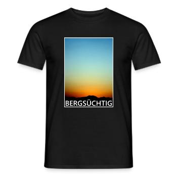 Berg, Freiheit, Wandern, Alpen, Sport, Natur - Männer T-Shirt - Schwarz - Vorne - AI Model Male 178 light (178cm)