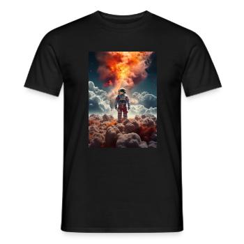 Astronaut im All - Männer T-Shirt - Schwarz - Vorne - AI Model Male 178 light (178cm)