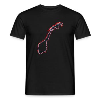 Norwegen - Männer T-Shirt - Schwarz - Vorne - AI Model Male 178 light (178cm)