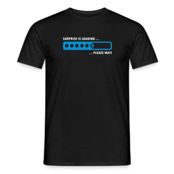 surprise est de chargement - T-shirt homme - noir - Devant - AI Model Male 178 light (178cm)
