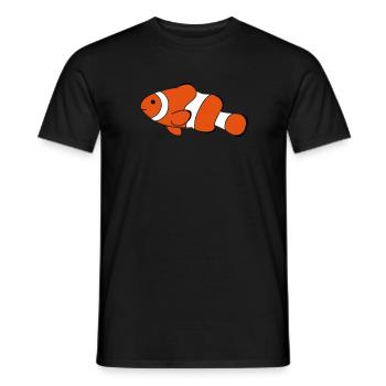 Clown Fish Drawing - Men's T-Shirt - black - Front - AI Model Male 178 light (178cm)