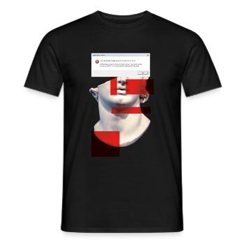 Error 2 - Men's T-Shirt - black - Front - AI Model Male 178 light (178cm)