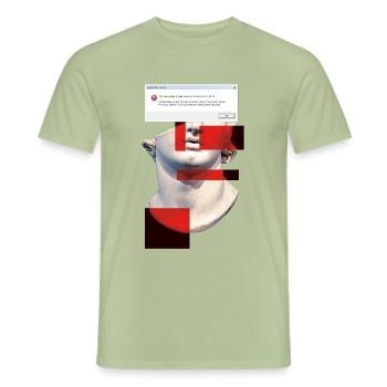 Error 2 - Men's T-Shirt - sage - Front - AI Model Male 178 light (178cm)