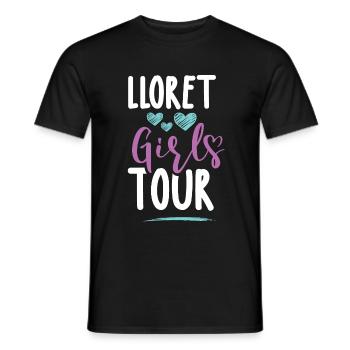 Lloret De Mar Girls Tour - T-shirt homme - noir - Devant - AI Model Male 178 light (178cm)
