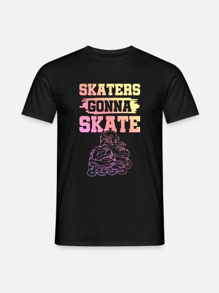 skate skating - Men's T-Shirt - black