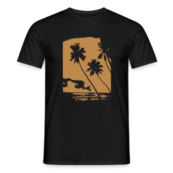 Vintage Hawaii - Men's T-Shirt - black - Front - AI Model Male 178 light (178cm)