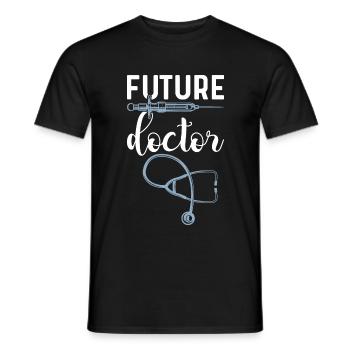 Arzt Ärztin Medizinstudium Medizinstudent Doktor - Männer T-Shirt - Schwarz - Vorne - AI Model Male 178 light (178cm)