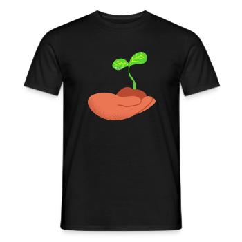 Pflanze - Männer T-Shirt - Schwarz - Vorne - AI Model Male 178 light (178cm)
