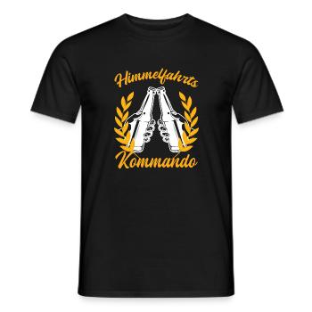 Himmelfahrtskommando lustiger Spruch - Männer T-Shirt - Schwarz - Vorne - AI Model Male 178 light (178cm)