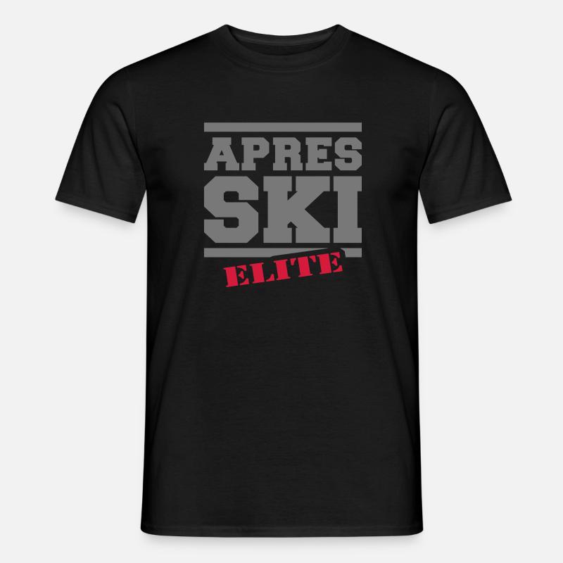 Après-Ski-Elite - Männer T-Shirt - Schwarz