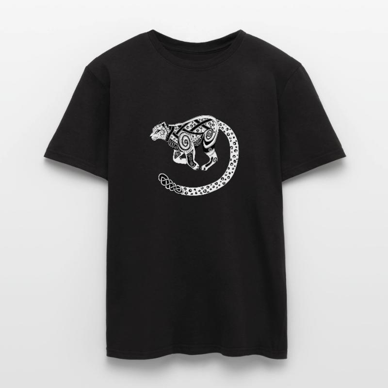 Keltischer Schneeleopard / Celtic Snow Leopard Männer T-Shirt