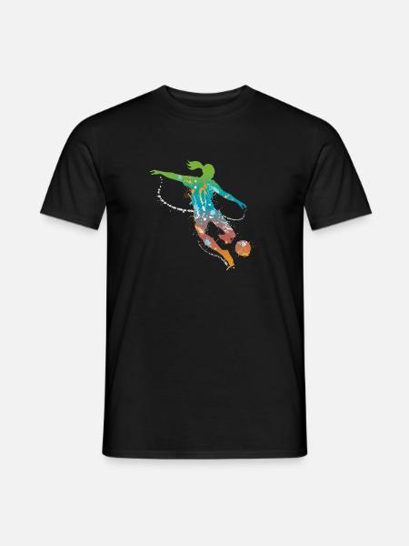 soccer female uk - Men's T-Shirt - black