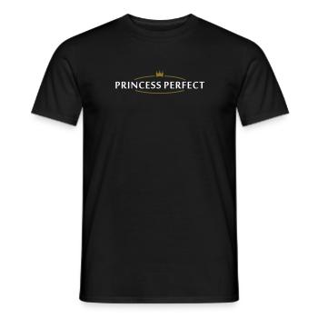 princess perfect (2c) - Men's T-Shirt - black - Front - AI Model Male 178 light (178cm)