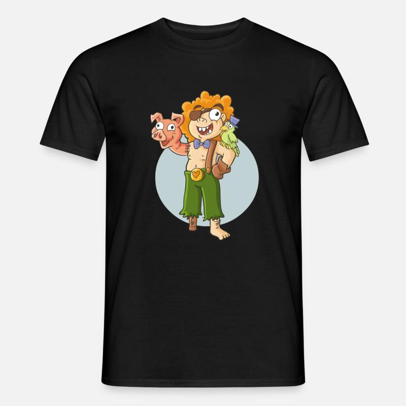 Pig-Hand 2 - Männer T-Shirt - Schwarz