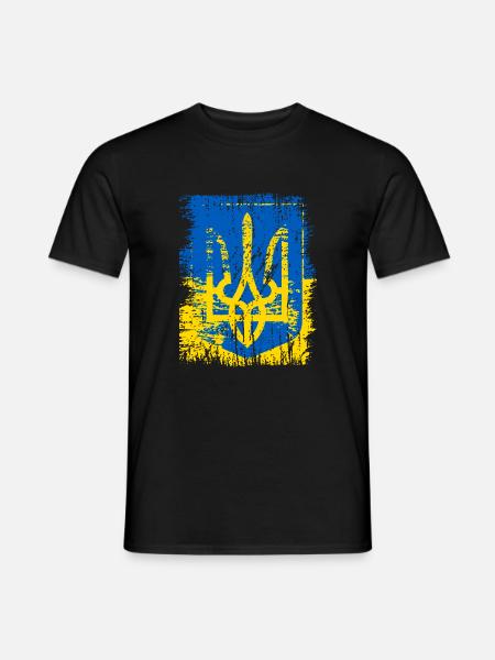 Ukraine - Männer T-Shirt - Schwarz