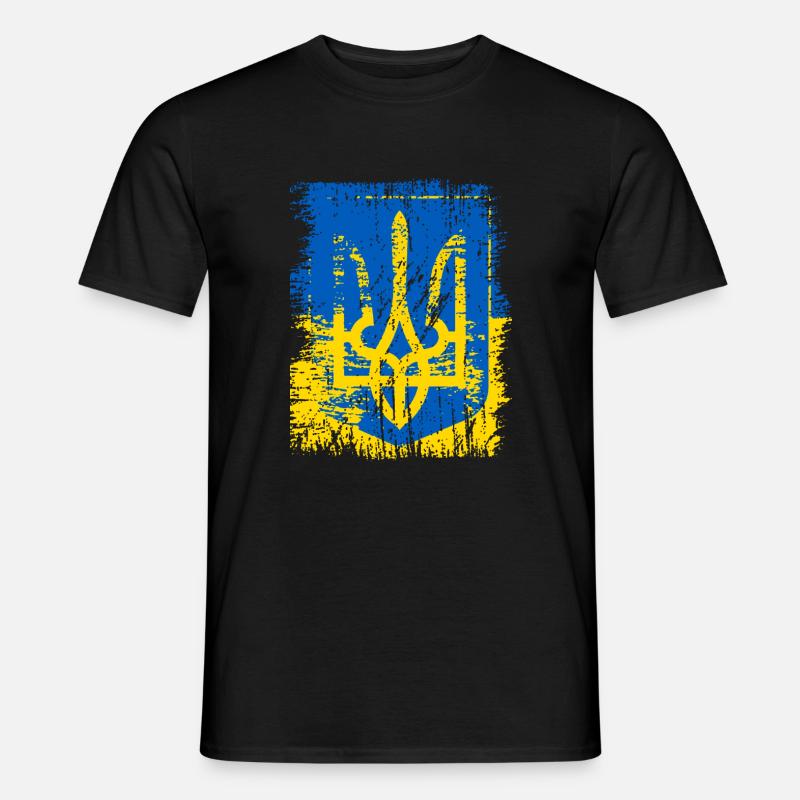 Ukraine - Männer T-Shirt - Schwarz