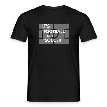 Es ist Fußball, nicht Fußball! - Männer T-Shirt - Schwarz - Vorne - AI Model Male 178 light (178cm)