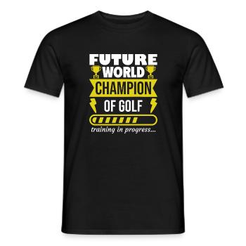 Zukünftiger Weltmeister im Golf,Sport,Geschenk - Männer T-Shirt - Schwarz - Vorne - AI Model Male 178 light (178cm)