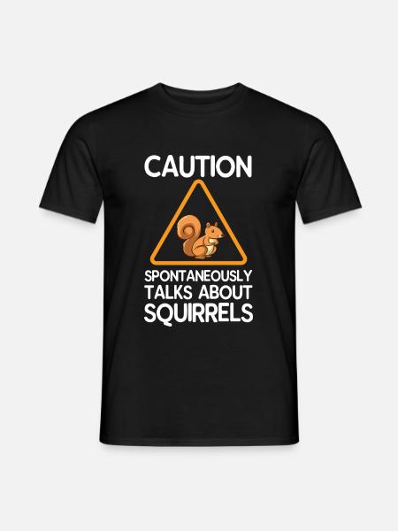 squirrel - Men's T-Shirt - black