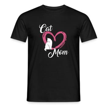 Propriétaire de chat Cadeau Chats Maman Propriétaire de chat - T-shirt homme - noir - Devant - AI Model Male 178 light (178cm)