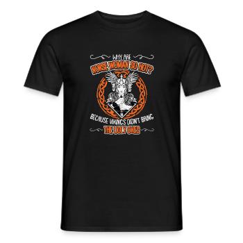 Viking Gift Nordic Warrior Motif - T-shirt homme - noir - Devant - AI Model Male 178 light (178cm)