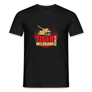 Tiger Panzer 1943 2. Weltkrieg Soldaten Geschenk - Männer T-Shirt - Schwarz - Vorne - AI Model Male 178 light (178cm)