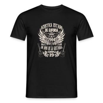 musician birthday guitarist rocker born 2004 - Männer T-Shirt - Schwarz - Vorne - AI Model Male 178 light (178cm)
