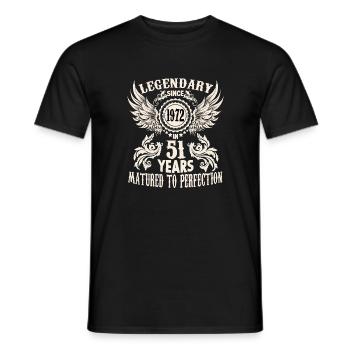 Drôle de chemise d’anniversaire pour un dicton de 51 ans - T-shirt homme - noir - Devant - AI Model Male 178 light (178cm)