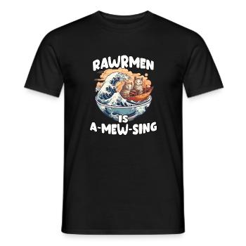 Japanisch Ramen-Kunstwerk für Otakus & Anime Fans - Männer T-Shirt - Schwarz - Vorne - AI Model Male 178 light (178cm)