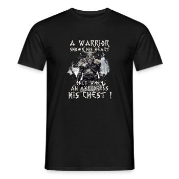 Wikinger Krieger Shirt Wahallas Krieger - Männer T-Shirt - Schwarz - Vorne - AI Model Male 178 light (178cm)