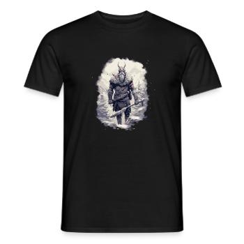 Viking Pride Wahalla Norse warrior tradition. - Men's T-Shirt - black - Front - AI Model Male 178 light (178cm)