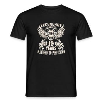 Funny birthday shirt for 19 year old saying - Männer T-Shirt - Schwarz - Vorne - AI Model Male 178 light (178cm)