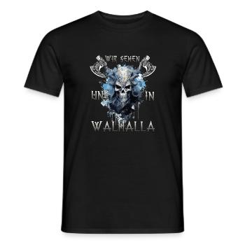 RagnarökCraft Das Geschenk für Ragnarök-Anbeter - Männer T-Shirt - Schwarz - Vorne - AI Model Male 178 light (178cm)