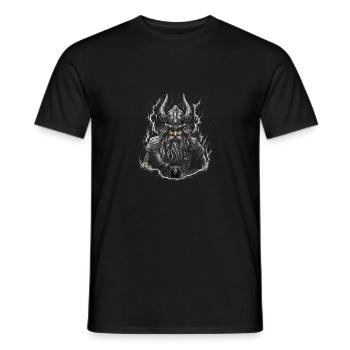 Héritage nordique : le cadeau pour les fans vikings - T-shirt homme - noir - Devant - AI Model Male 178 light (178cm)