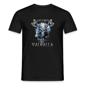 Valhalla Warrior The gift for fans of Odin. - Men's T-Shirt - black - Front - AI Model Male 178 light (178cm)