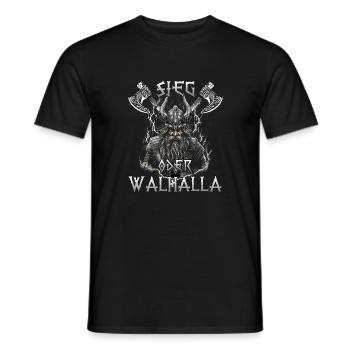 Walhalla Erbe Geschenk für Wikinger Fans - Männer T-Shirt - Schwarz - Vorne - AI Model Male 178 light (178cm)
