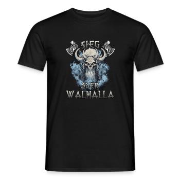 Walhalla Erbe Geschenk für Wikinger Fans - Männer T-Shirt - Schwarz - Vorne - AI Model Male 178 light (178cm)