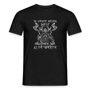 Walhalla Erbe Geschenk für Odin-Fans - Männer T-Shirt - Schwarz - Vorne - AI Model Male 178 light (178cm)