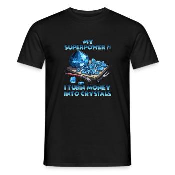 Cristal Des surprises brillantes à offrir - T-shirt homme - noir - Devant - AI Model Male 178 light (178cm)