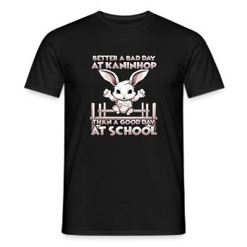 Agility joy Kaninhop gift rabbits fans - Men's T-Shirt - black - Front - AI Model Male 178 light (178cm)