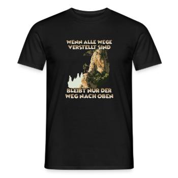 Erobre die Gipfel: Toprope Klettern Bergsport Fans - Männer T-Shirt - Schwarz - Vorne - AI Model Male 178 light (178cm)