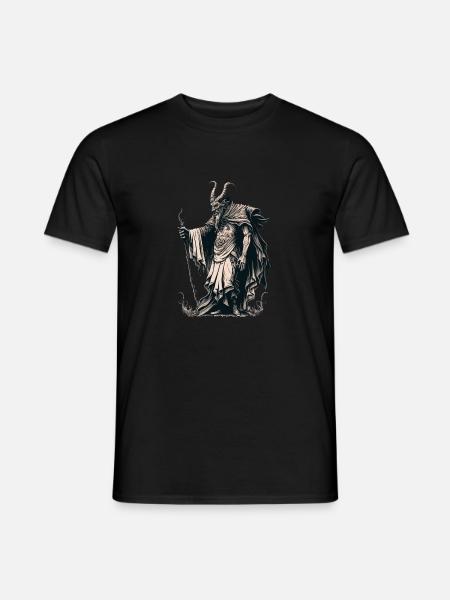 Krampus Ugly Sweater Böser Weihnachtsmann Krampus - Männer T-Shirt - Schwarz