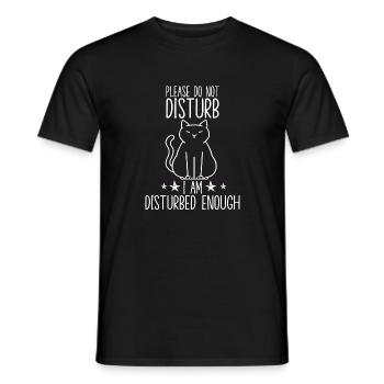 Katzenliebhaber Katzenfan Lustiger Katzenspruch - Männer T-Shirt - Schwarz - Vorne - AI Model Male 178 light (178cm)