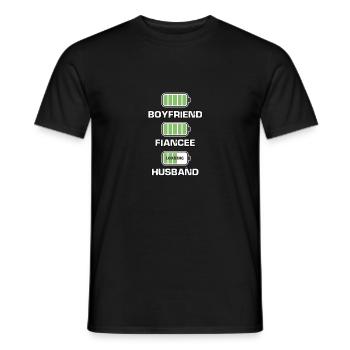 Funny father day outfit for dads and bonus dads - Men's T-Shirt - black - Front - AI Model Male 178 light (178cm)