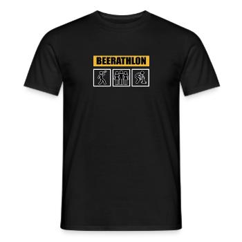 funny booze party gadgets vodka party drinkers - Men's T-Shirt - black - Front - AI Model Male 178 light (178cm)
