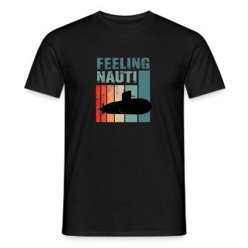 Drôle de hobby casquette de marin capitaine de - T-shirt homme - noir - Devant - AI Model Male 178 light (178cm)