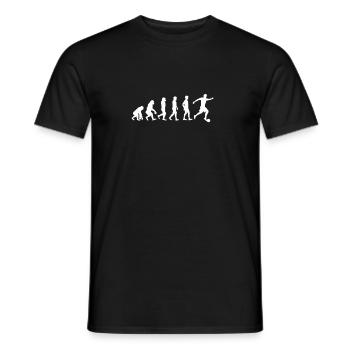 Football Evolution T-shirt footballeur cadeau - T-shirt homme - noir - Devant - AI Model Male 178 light (178cm)