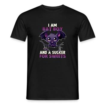 Bat Boy Halloween Costume Halloween Bat Kawaii - Men's T-Shirt - black - Front - AI Model Male 178 light (178cm)